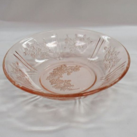 Federal Glass Dining Federal Depression Glass Pink Sharon Aka Cabbage Rose 6 Inch Cereal